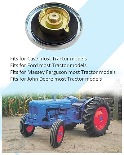 Miniatura 2 de Tapa del depósito de combustible de repuesto para John Deere para Ford para Massey Ferguson para caso Tractor OEM # AT20911 E5NN9N208CA