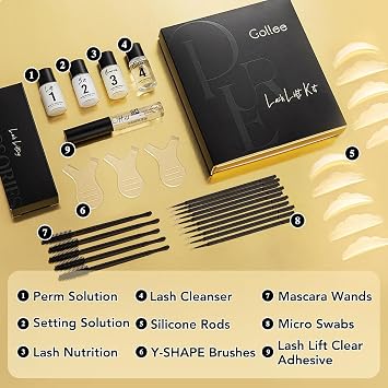 Lash Lift Kit & Brow Lamination Kit Eyelash Perm Kit Semi-Permanent Lash Curling Perming with Detail Instruction Easy for Beginner Achieve Salon-Quality Lash Lift at Home