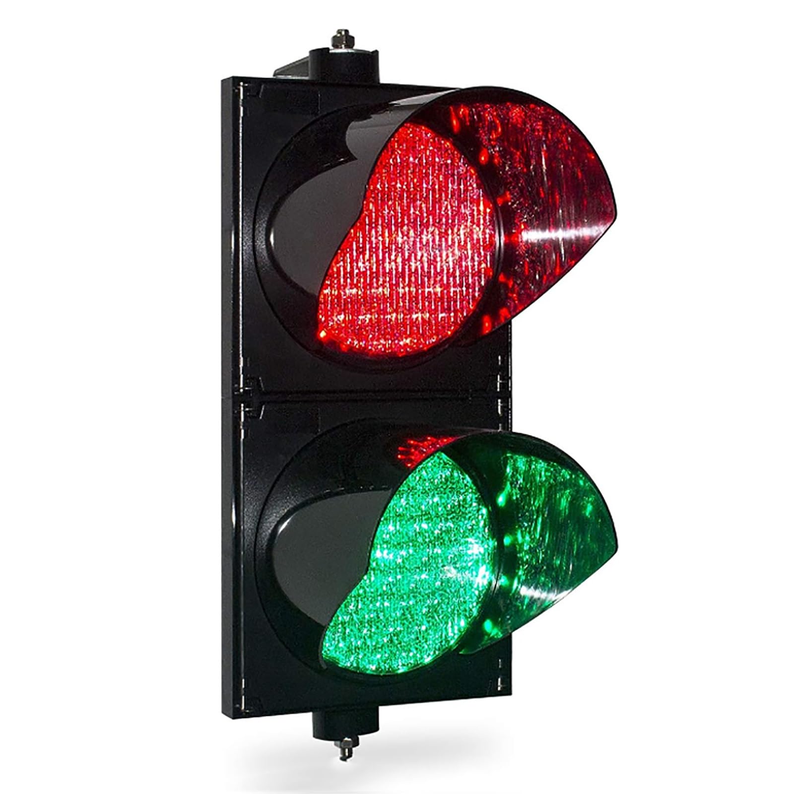 Semáforo LED Industrial de 200 Mm, Luz de Parada y Avance de 2 Colores Rojo/Verde DC12V, DC24V, AC220V, Luz de Freno de Tráfico LED Industrial, Luz de Advertencia Indicadora, Carcasa de PC ( Size : 22