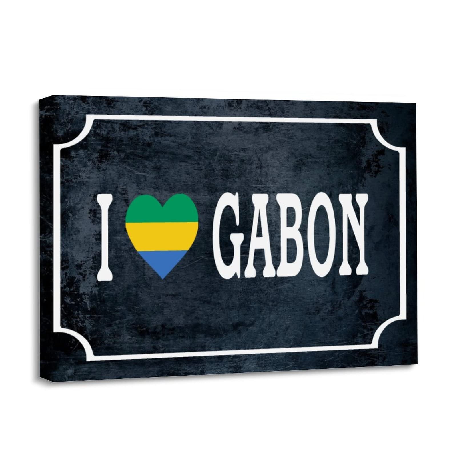 Pósteres impresos de la bandera de Gabón para decoración de pared en dormitorio 8