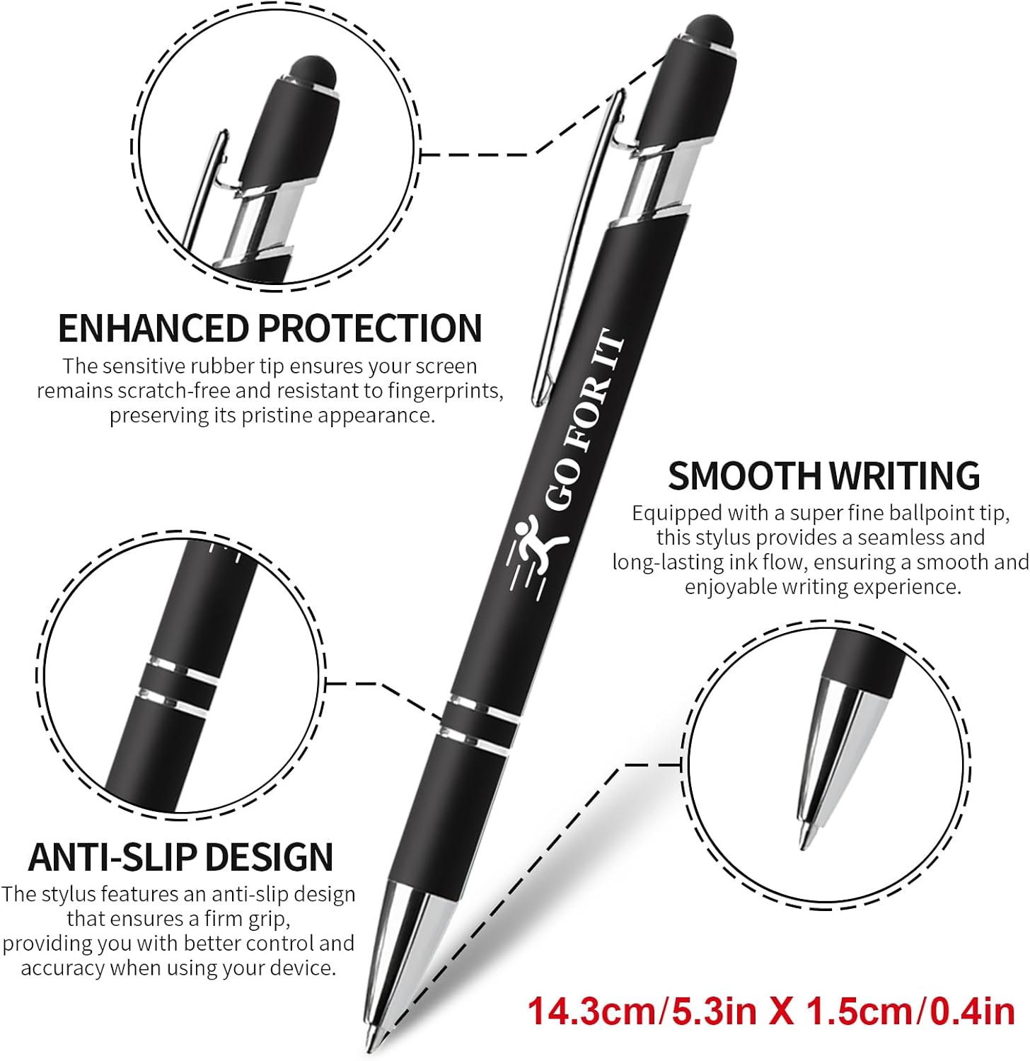 15 Pack Motivational Pen Set - Inspirational Quotes Retractable Ballpoint Pens for Office School Supplies, Encouragement Gifts for Women Men, Multicolor - Image 2