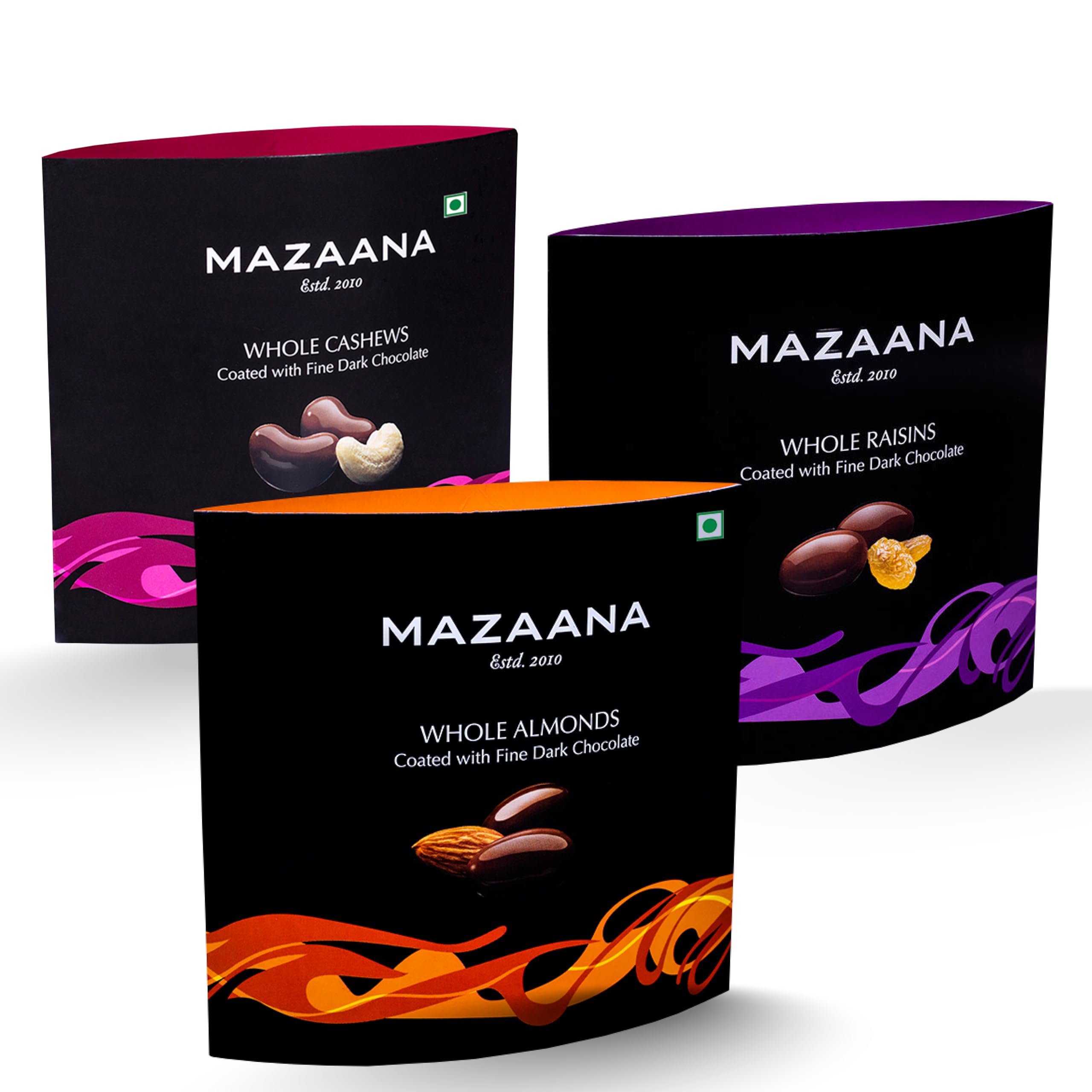 Mazaana Mapro Diwali Gift|Nuts Coated with Fine Dark Chocolate|Almonds,Cashews,Raisins|Pack of 3|300gram (B0CLM6XMBM) Amazon Price History, Amazon Price Tracker