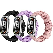 Scrunchie Bands for Xiaomi Smart Band 10/9/8 Women Elastic Strap Cute Elastic Sport Replacement Fabric Cloth Wristband