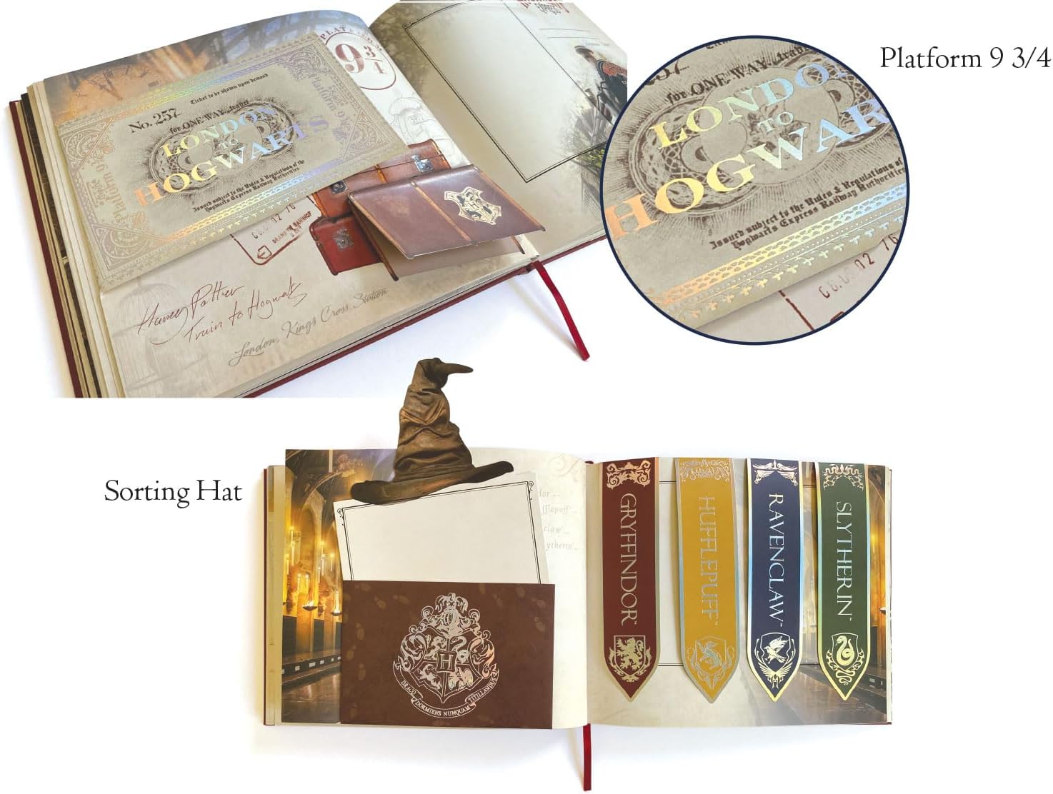 Paper House Productions Harry Potter Archival Quality Photo Memory Album with Interactive Pages and Space for 144 Photos