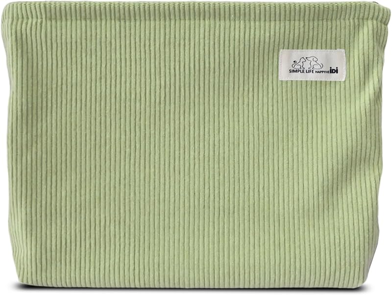 Necessaire grande HAPPYHEIDI para maquiagem e viagem, Vanilla Green