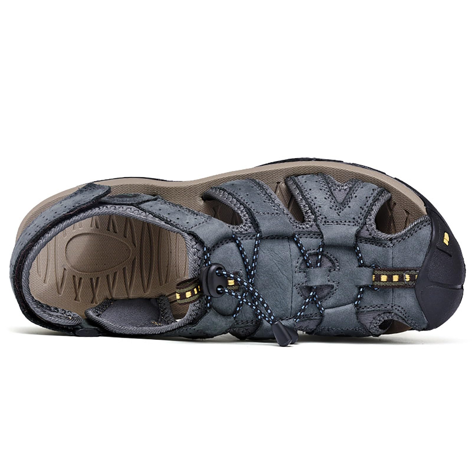 Sandales de randonnée pour homme avec semelle intérieure - Sandales de trekking pour homme - Imperméables - Sandales d'été antidérapantes réglables - Chaussures d'été confortables