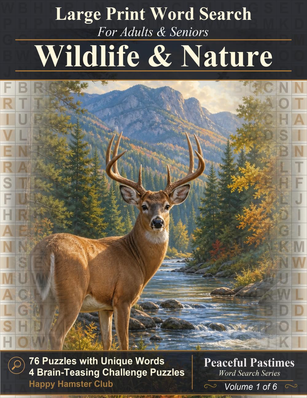 Wildlife & Nature Word Search: 80 Relaxing Large Print Puzzles for Adults and Seniors (Peaceful Pastimes Word Search)