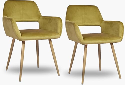 FurnitureR Silla de comedor tapizada de piel sintética para el hogar, cocina, comedor, sala de estar, dormitorio, juego de 1, color marrón