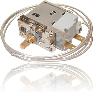 Refrigerator Freezer Thermostat WPF24-L Universal Refrigerator Cold Control Thermostat Replacement Part Replaces for Most Fridge or Mini Fridge Thermostat