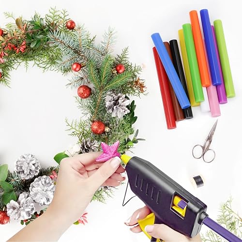 Miniatura 60 de ENPOINT Barras de pegamento caliente de color dorado metálico, tamaño completo, 36 unidades de 4 pulgadas de largo x 0.43 pulgadas de diámetro