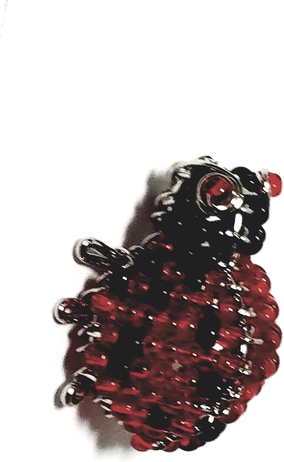 Beady Baubz - Beaded Ladybug Pin - Handmade in Zimbabwean