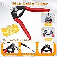 Vista 3 de Cortador de alambre de acero inoxidable, kit de carcasa de cable de cambio y freno de bicicleta, línea de transmisión de bicicleta estándar