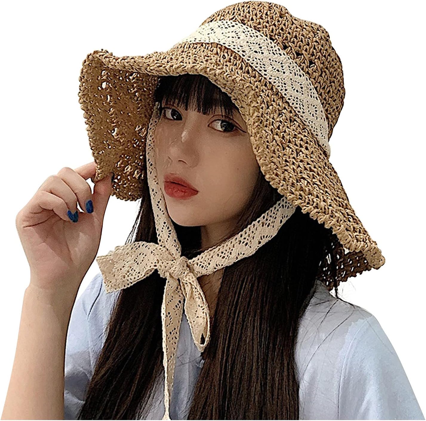 Zegeey Porpoise Hat Sun Hat Straw Sun Screen Outdoor Ladies Wash Baseball Cap in Washer