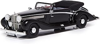 1938 Maybach SW38 Cabriolet A by Spohn (Top Down) Black Limited Edition to 250 Pieces Worldwide 1/43 Model Car by Esval Models EMGEMB436 A