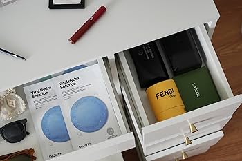 Amazon｜Honkiya ドレッサー化粧台 テーブル 鏡台 LEDライト付き