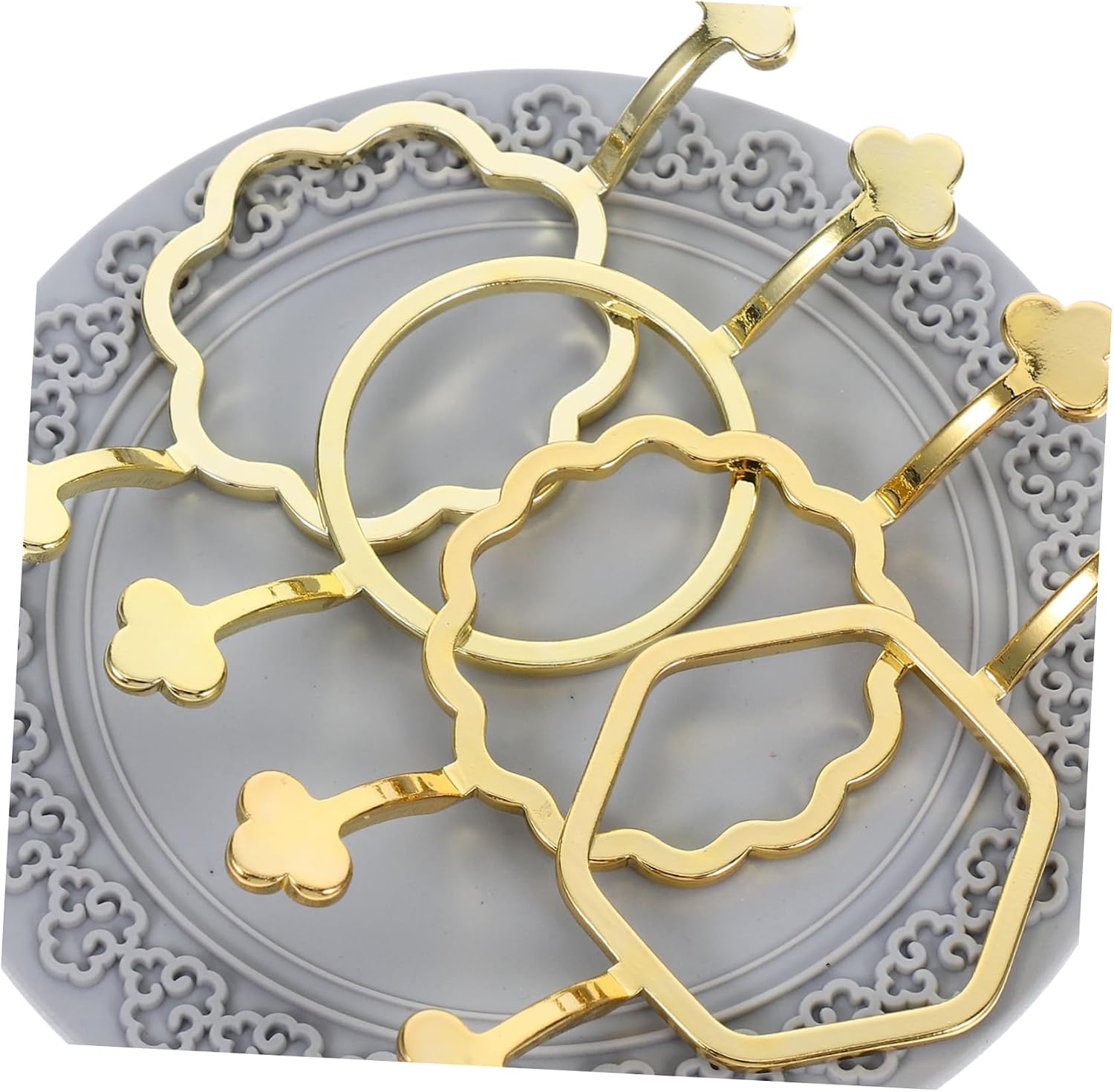 5-Piece Metal Wax Seal Stamp Molds and Silicone Pads Set for DIY Crafting Wedding Invitations and Scrapbooking Suitable for Art Projects and Wrapping