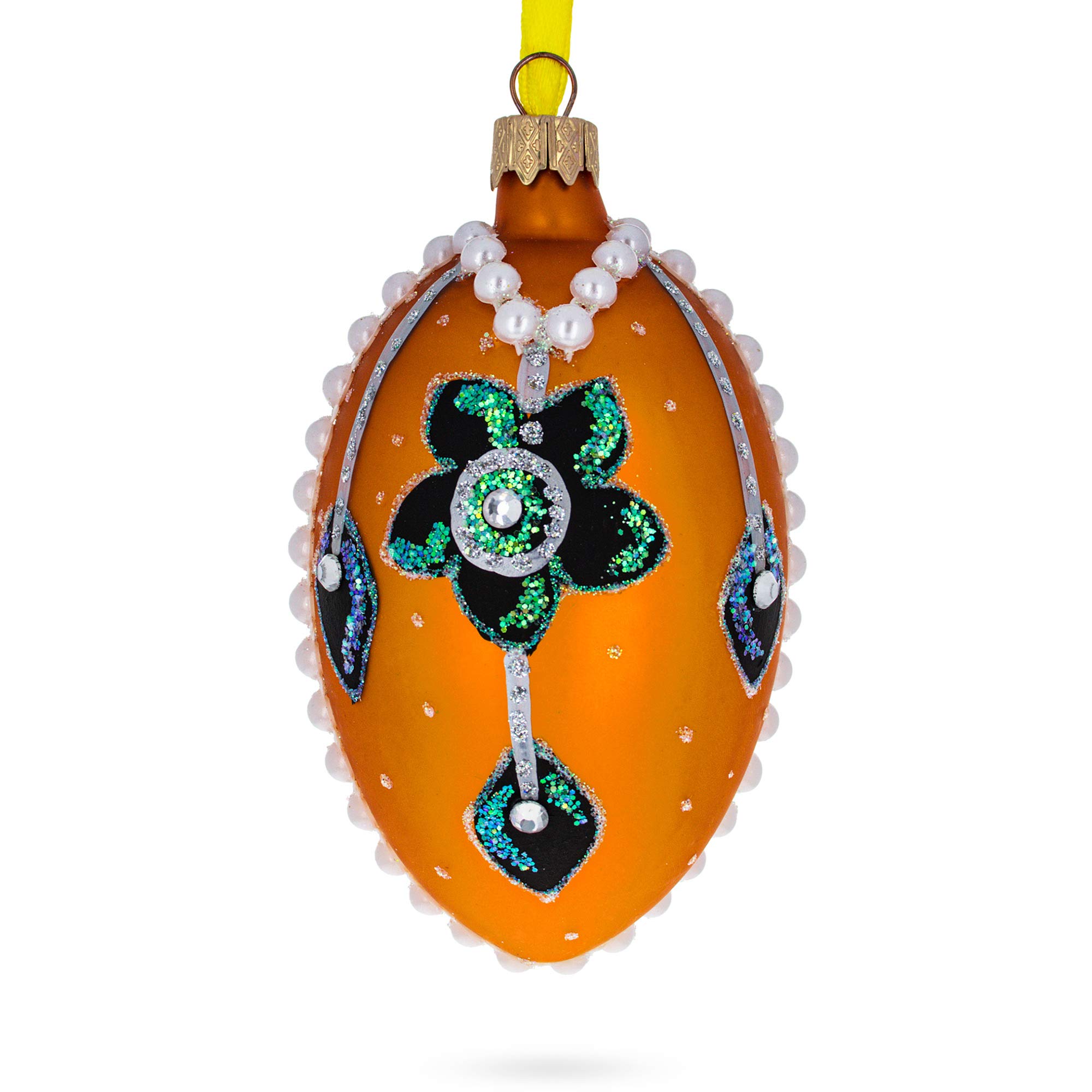 Collier de couture italienne œuf en verre accessoire mode au quotidien