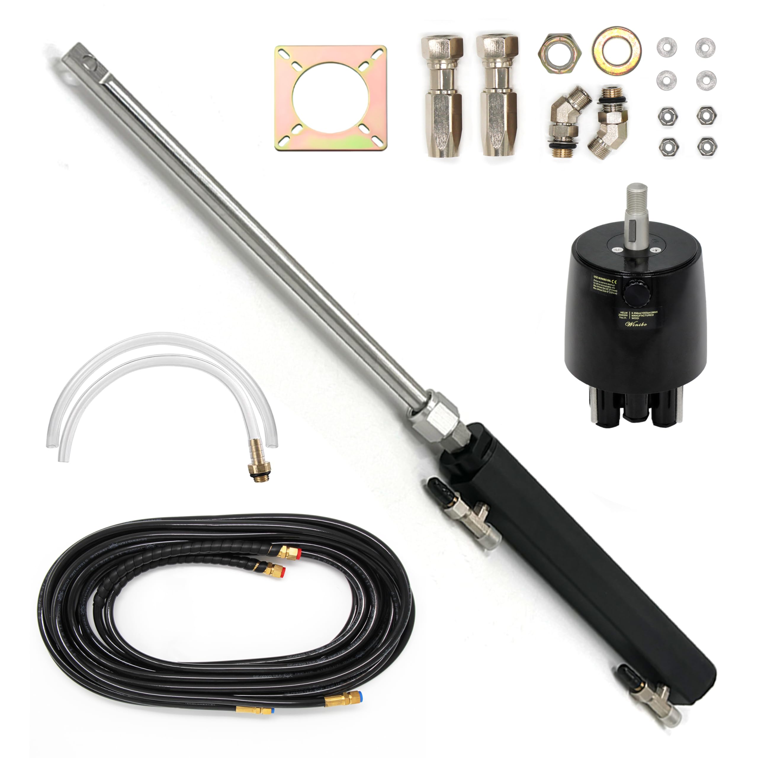 Woqi WQQW Power Assisted Sterndrive Marine Hydraulic Steering Kit