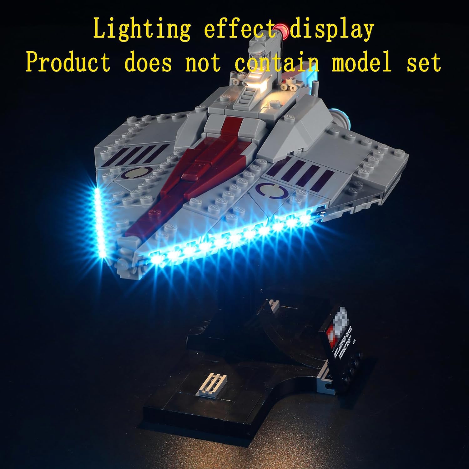 GEAMENT LED Light Kit Compatible with Lego Acclamator-Class Assault Ship Building Blocks Model - Lighting Set for 75404 (Model Set Not Included)