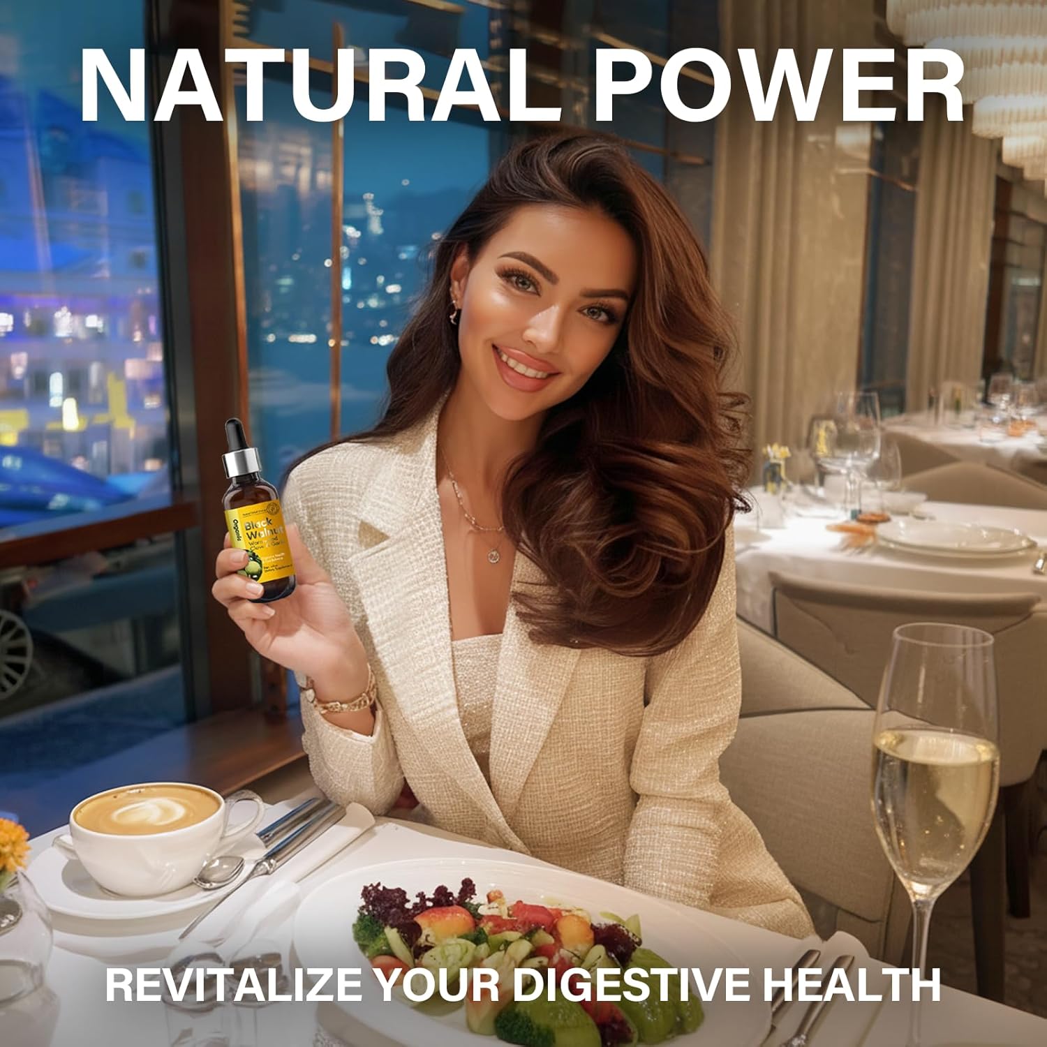 Black Walnut Wormwood Clove Tincture, Herbal Digestive Support, Alcohol-Free Herbal Extract, 2 Fl Oz - Image 6