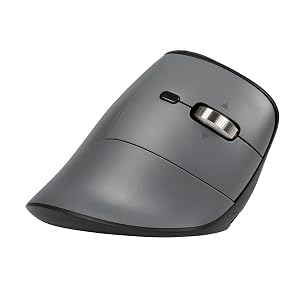 BakkerElkhuizen FastForward Pro 3-Mode Vertical Ergonomic Mouse with Hyperscroll Horizontal Scroll Bluetooth 2 4G USB-C Silent Clicks 2400