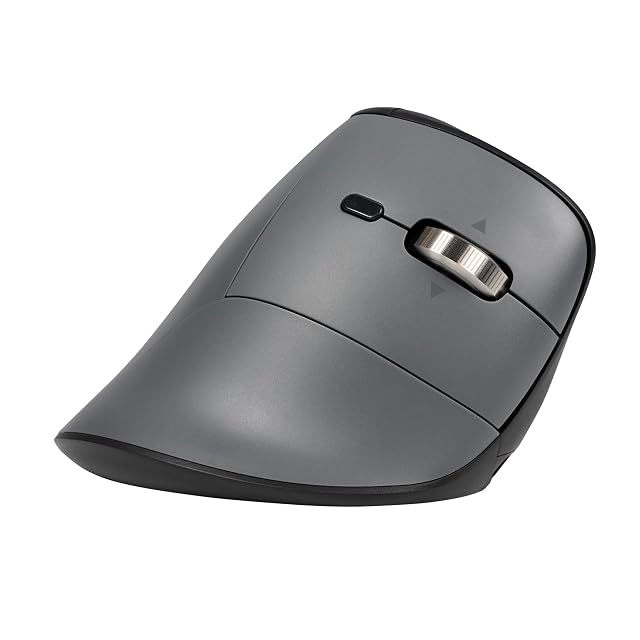 BakkerElkhuizen FastForward Pro 3-Mode Vertical Ergonomic Mouse with Hyperscroll Horizontal Scroll Bluetooth 2 4G USB-C Silent Clicks 2400