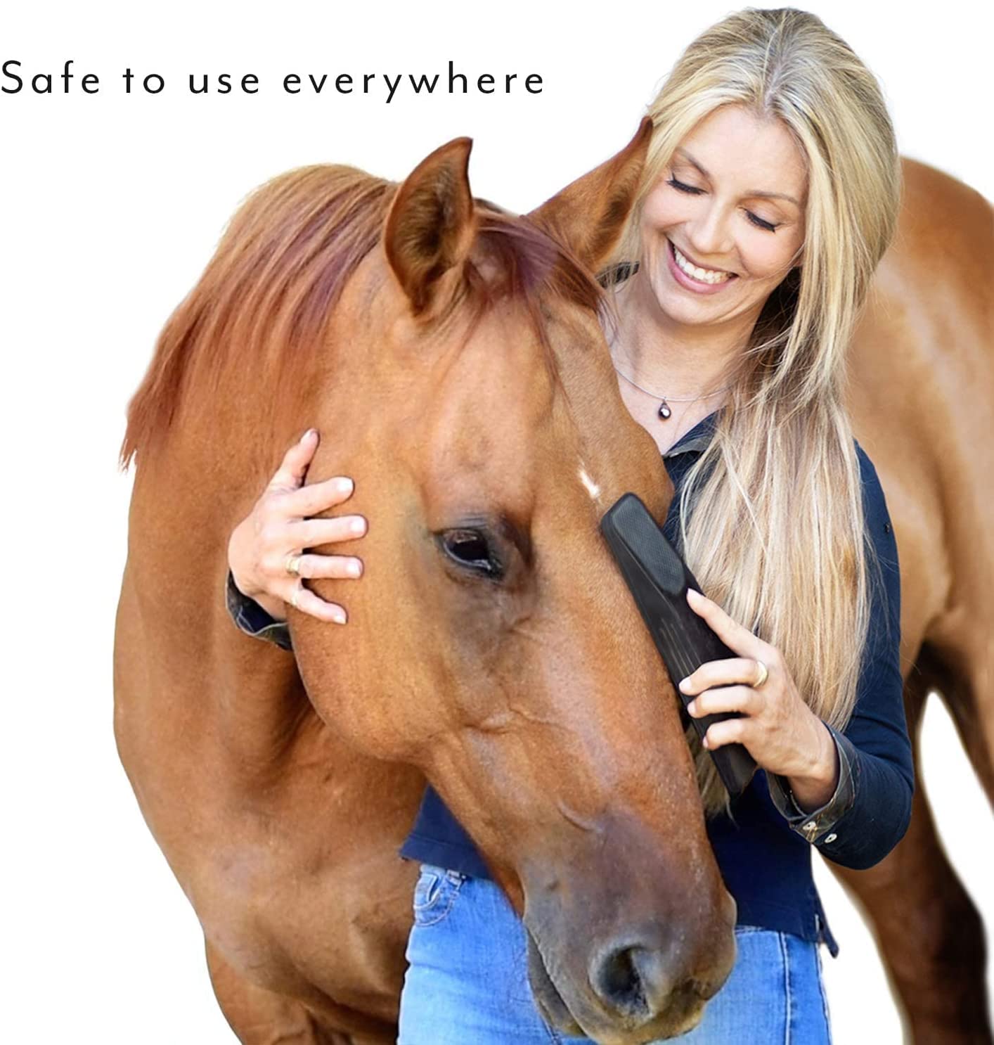 Paarden wortelborstel, massagekam, 6-in-1