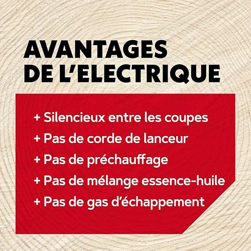Oregon Tronçonneuse Électrique Filaire 2400W avec Affûtage Automatique – Guide 45 cm, Faible Rebond, Lubrification Automatique – Système PowerSharp, Garantie 3 Ans (CS1500), Grey - 5