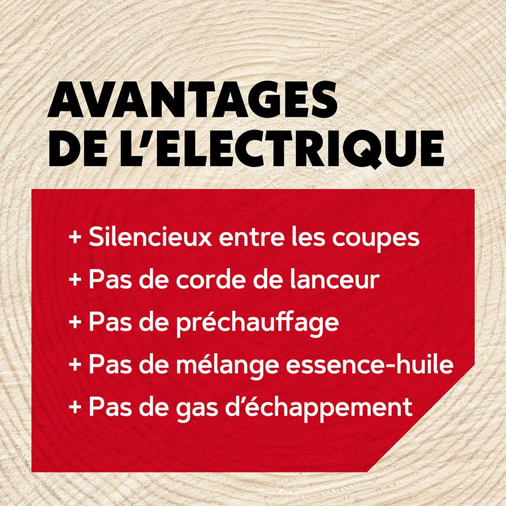 Oregon Tronçonneuse Électrique Filaire 2400W avec Affûtage Automatique – Guide 45 cm, Faible Rebond, Lubrification Automatique – Système PowerSharp, Garantie 3 Ans (CS1500)