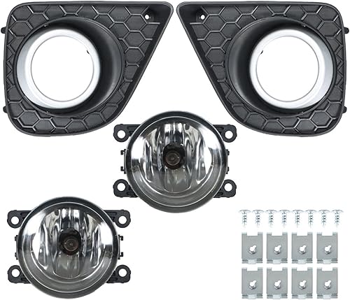 Miniatura 7 de 2 luces antiniebla de repuesto para Accord Coupe 2013-2015 lente transparente con bombillas y biseles de conducción antiniebla lado izquierdo y