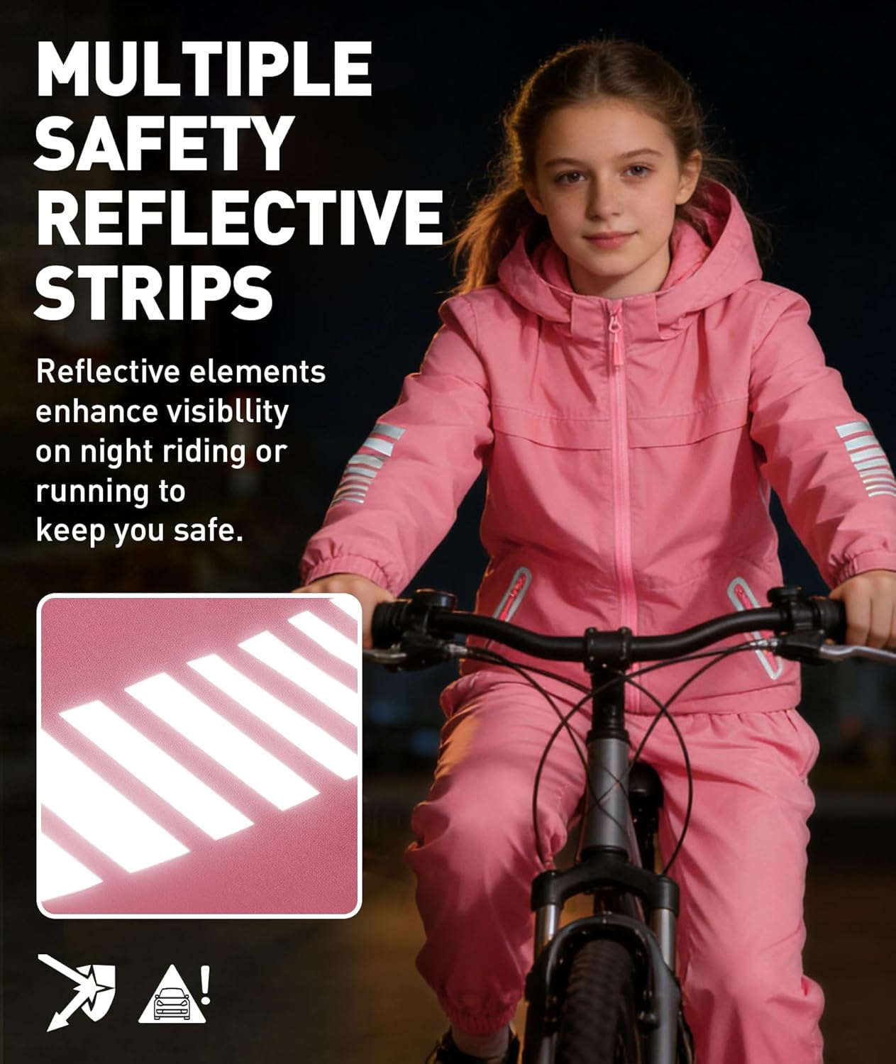 SWISSWELL Kids Rain Suit Boys Girls Waterproof Rain Jacket and Pants for Golf Fishing