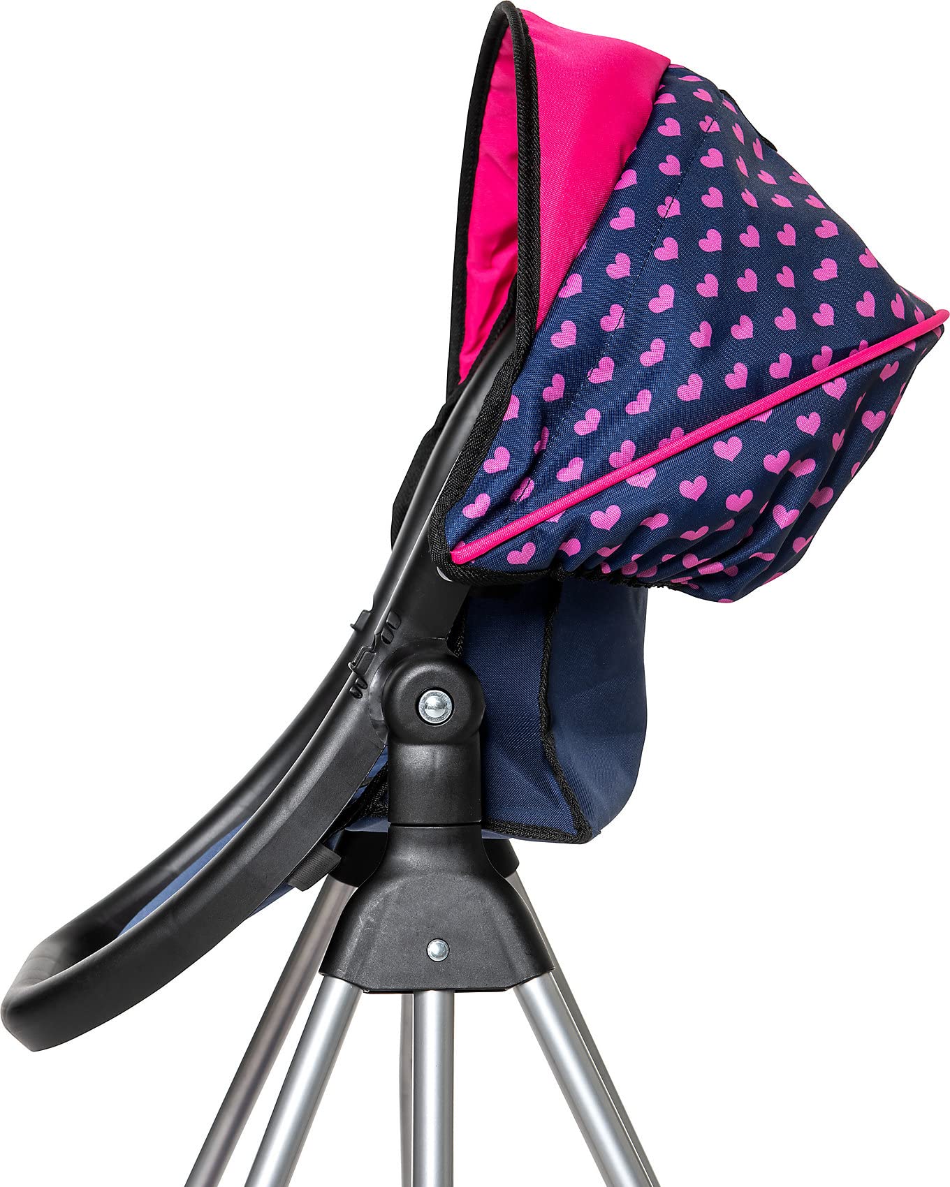 Bayer Design 63554AB Trona para muñecas con Bandeja de Comedor, Convertible en Cuna para muñecas, Accesorios para muñecas