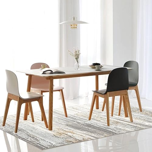 Miniatura 8 de LUXE WEAVERS Florance Collection 86010 - Alfombra de área moderna dorada de 9 x 12 pulgadas