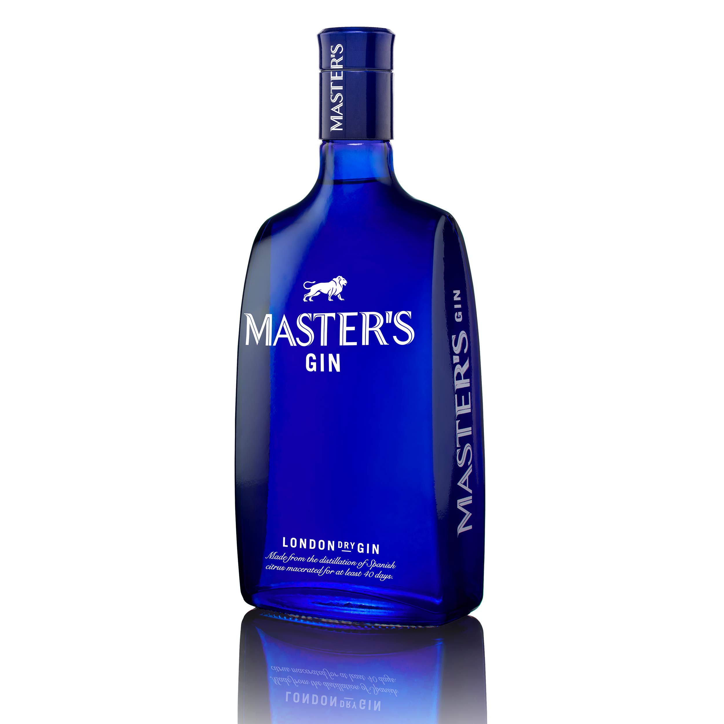 Master's London Dry Gin, Ginebra London Dry de 5 botánicos, Botella 700 ml