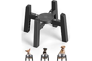 Adjustable pet dish stand for multiple size pets