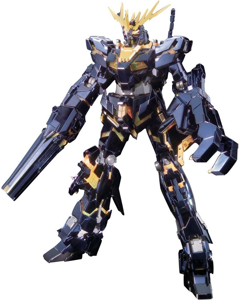 Bandai Hobby Banshee Titanium Finish Master Grade 1/100 RX-0 Gundam Unicorn Unit 02 Action Figure