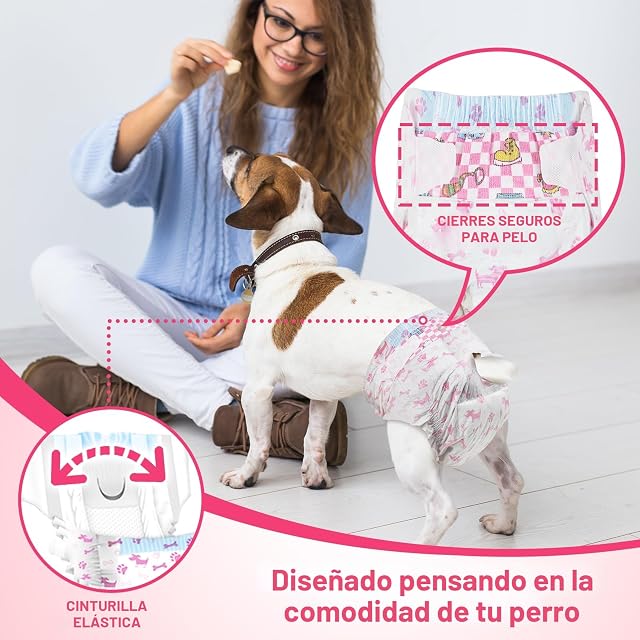 Foto 4 de 6 de Pañales desechables para mascotas DONO para perros y gatos. Súper absorbente y suave. Talla M 14 piezas