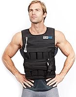 Vista 10 de RUNmax Chaleco con peso ajustable de 20 libras a 150 libras con opción de hombreras para hombres y mujeres