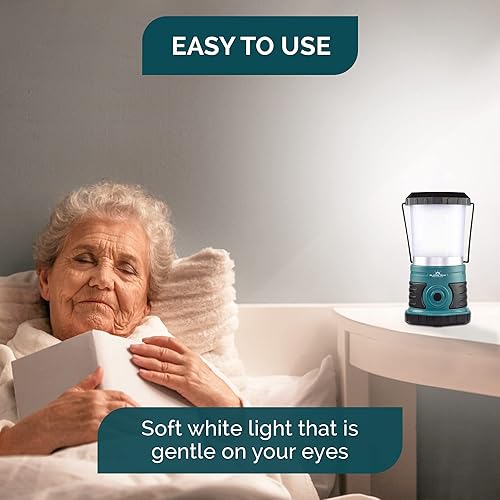 Miniatura 7 de Blazin Linterna LED recargable solar de 1500 lúmenes  Linterna de camping portátil  Huracán, emergencia, tormenta, luz de corte de energía  4 modos