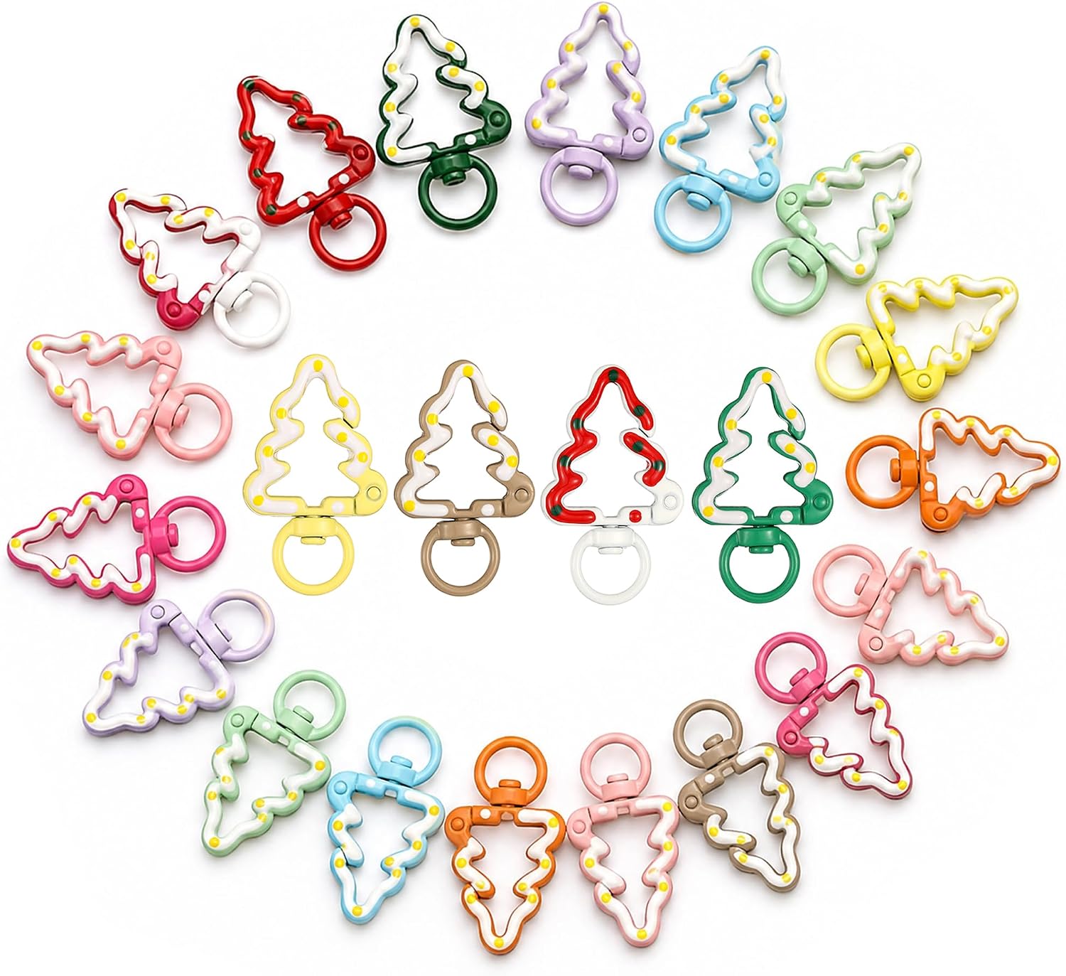 Keychain Clip Bulk, 22/32/100 Pcs DIY Craft Decoration for Women Men