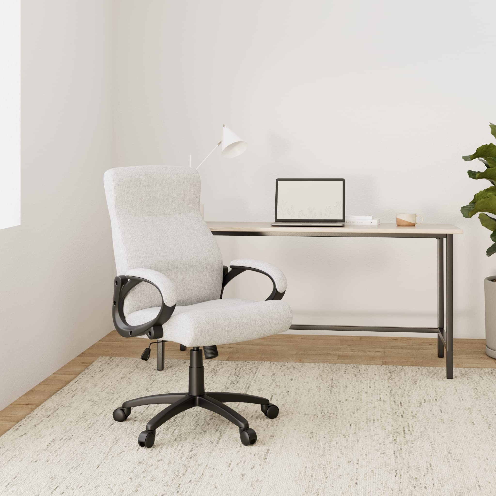 SixBros. Chefsessel Bürostuhl Grau - HLC-0311-1/2167