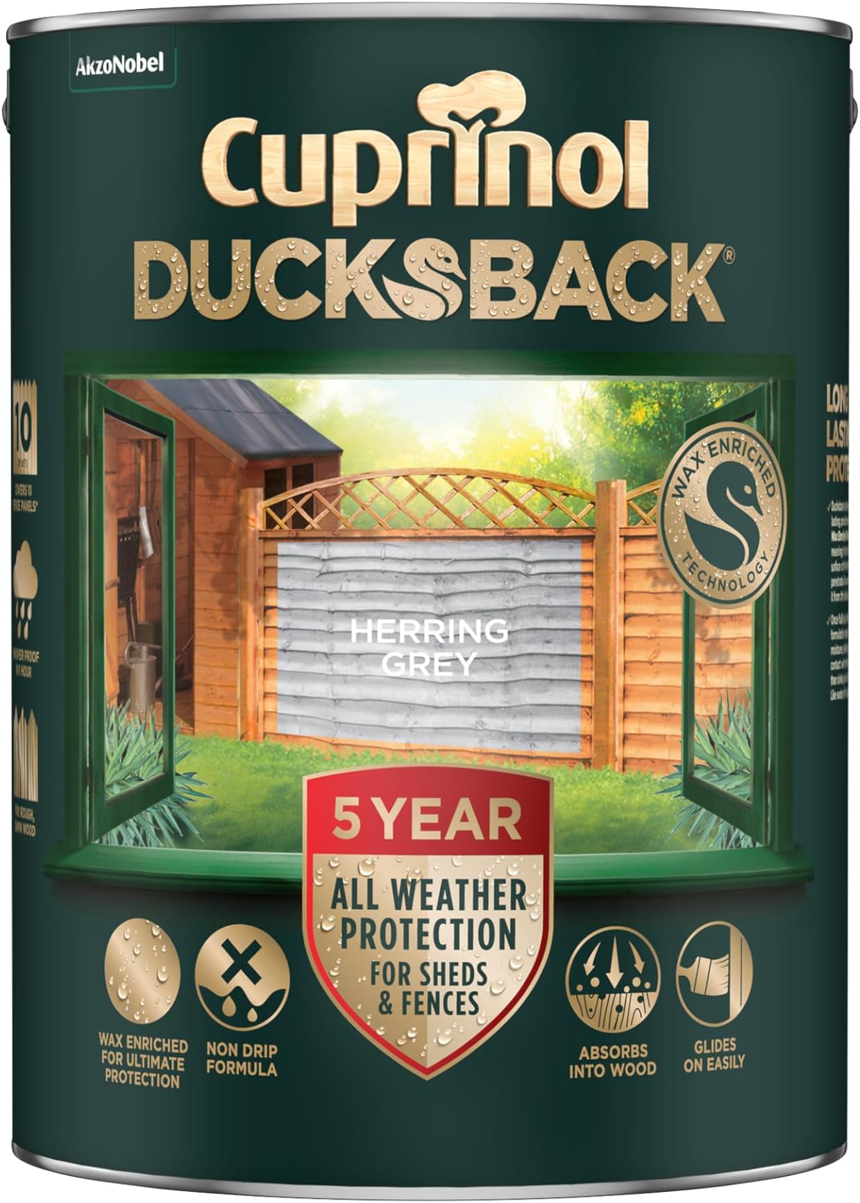 Cuprinol Ducksback 5L Silver Copse (317502) Amazon.co.uk DIY & Tools