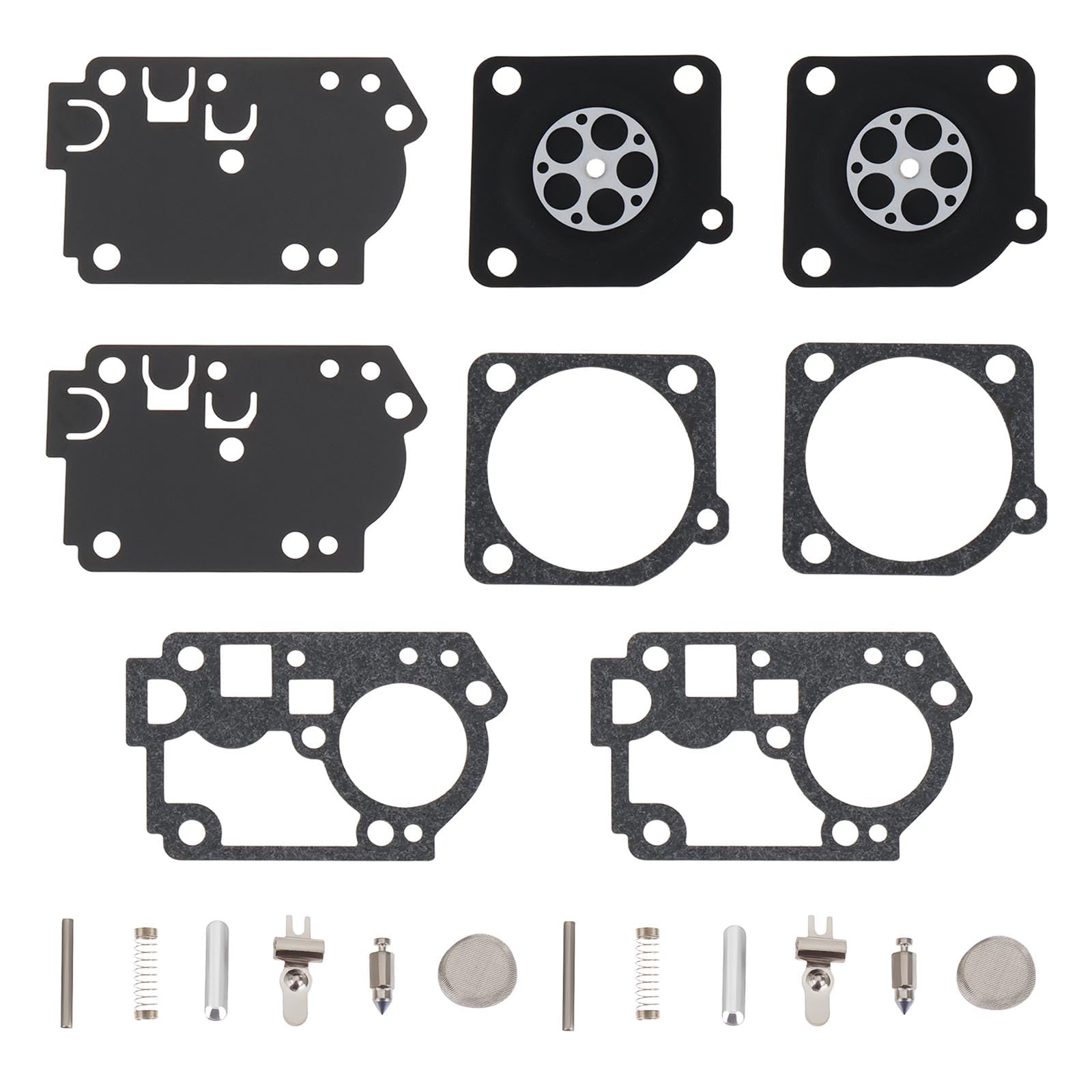 Briny River 2 Set Lawn Mower Carburetor Diaphragm Repair Kit Compatible with ZAMA C1U-W43 Compatible with Poulan BVM210VS