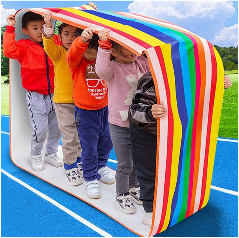 Playing Run Mat Adult Children Group Cooperative Running Mat, Wear Resistant Waterproof Oxford Cloth Gaming Running Mat, Multiplayer Cooperative Game (Size : Kids-4M/13FT)