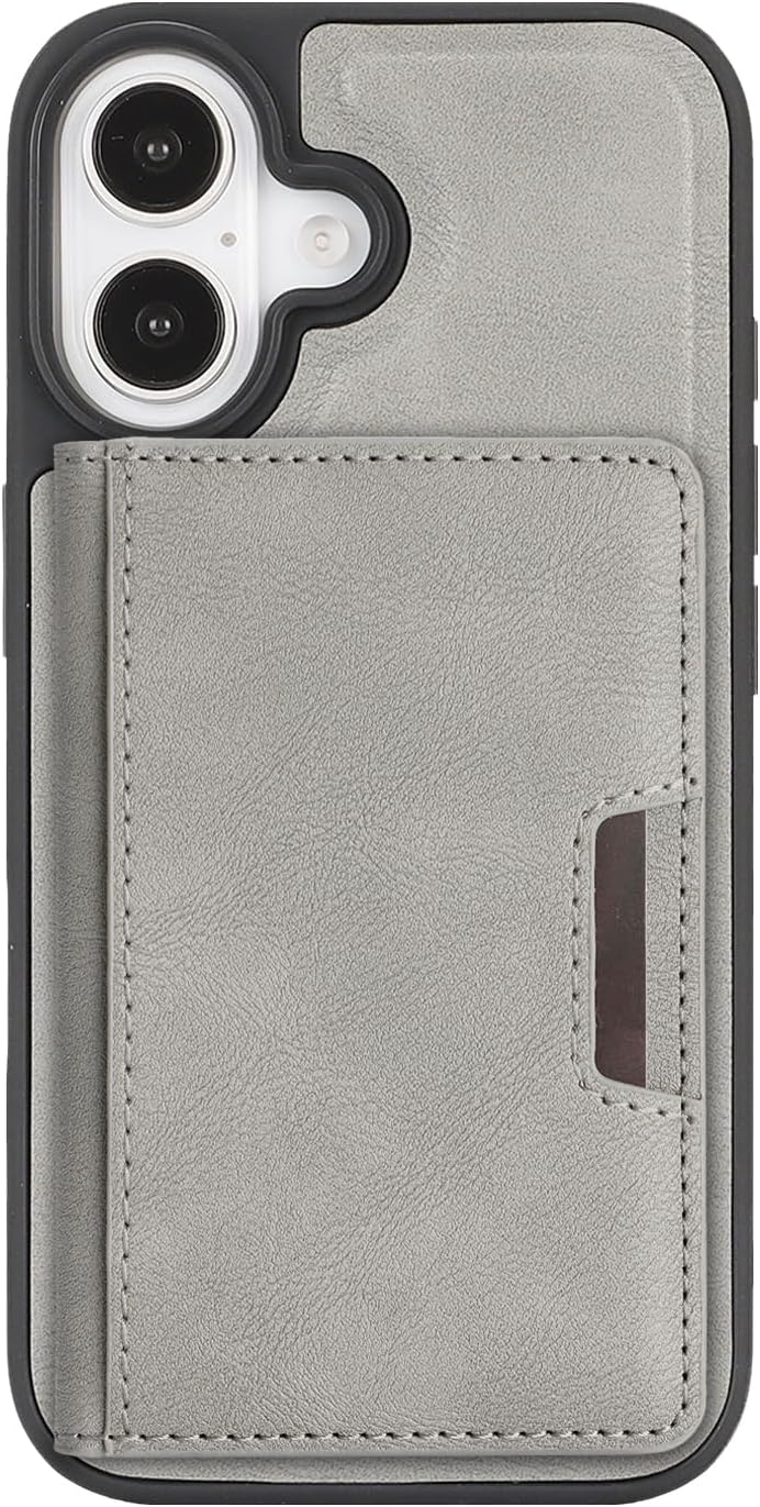 Magnetic Wallet Case for iPhone 17 (Gray) image 2