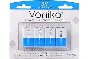 Voniko Alkaline 9V Batteries: Reliable Power for Your Devices