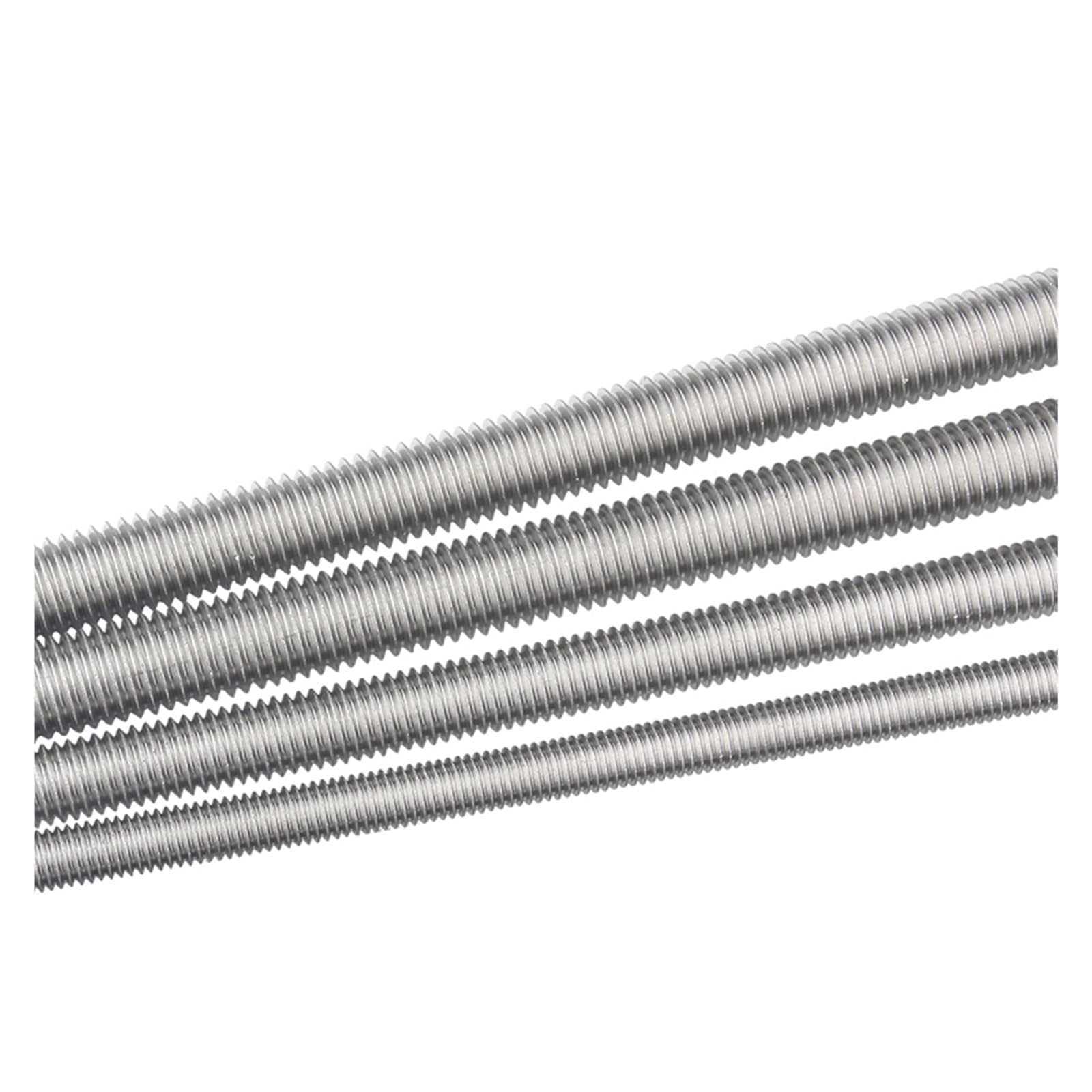 Varilla roscada, Varilla roscada, Barra de Rosca Completa, Tornillo de espárrago, Longitud 250 mm, Plata 304, Acero Inoxidable DIN975 M3 M4 M5 M6 M8 M10 M12 M14 M16 M18 M20(M18)