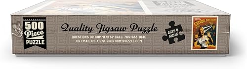 Miniatura 7 de MyPuzzle Cicada Invasion Screaming Woman, póster vintage, rompecabezas prémium de 500 piezas para adultos