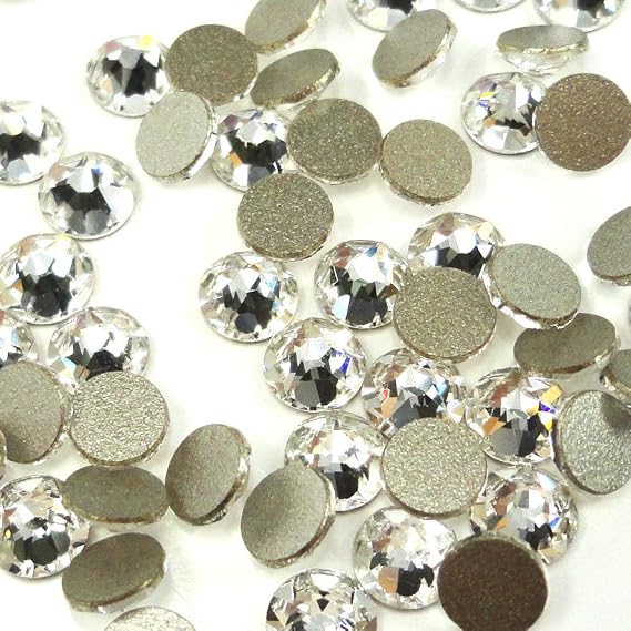 720 pcs Crystal (001) Clear Swarovski 2088 XIRIUS 16ss Flat Backs 4mm SS16 | Round Rhinestones gems DIY Deco Bling Foiled backing No-Hotfix Nail art Made in Austria