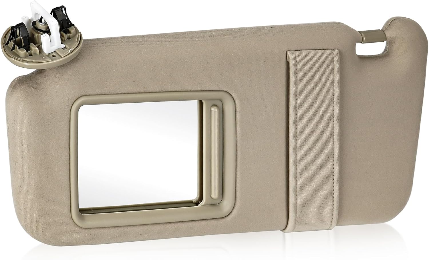 Beige Driver Left Side Sun Visor Replacement Compatible with 2007 2008 2009 2010 2011 Toyota Camry with Sunroof Replace 74320-06800-B0